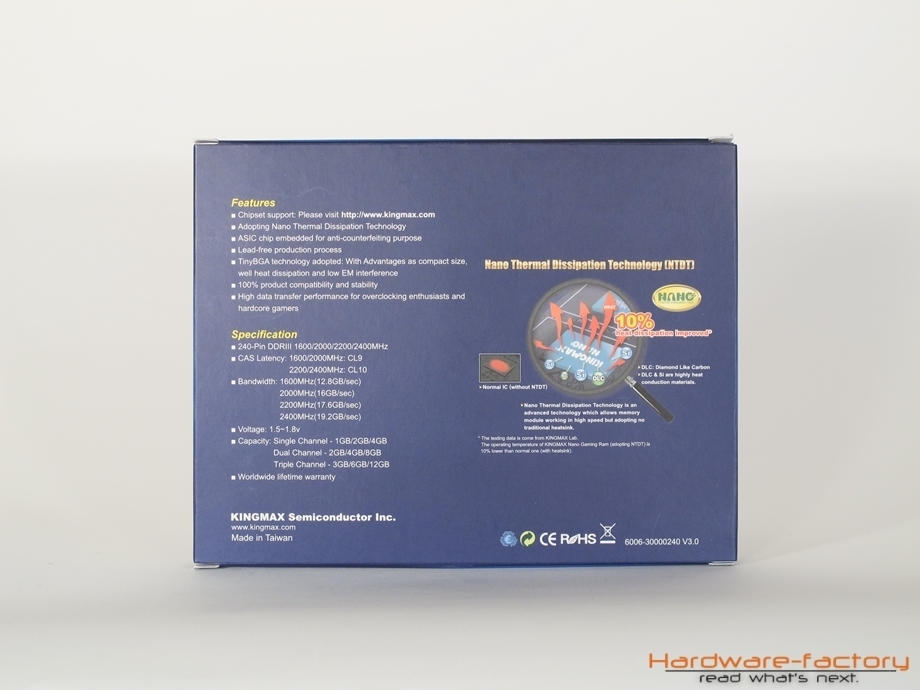 Spezifikationen der verfügbaren Kits sowie Kurzerklärung der Technologie zur Wärmeverteilung.